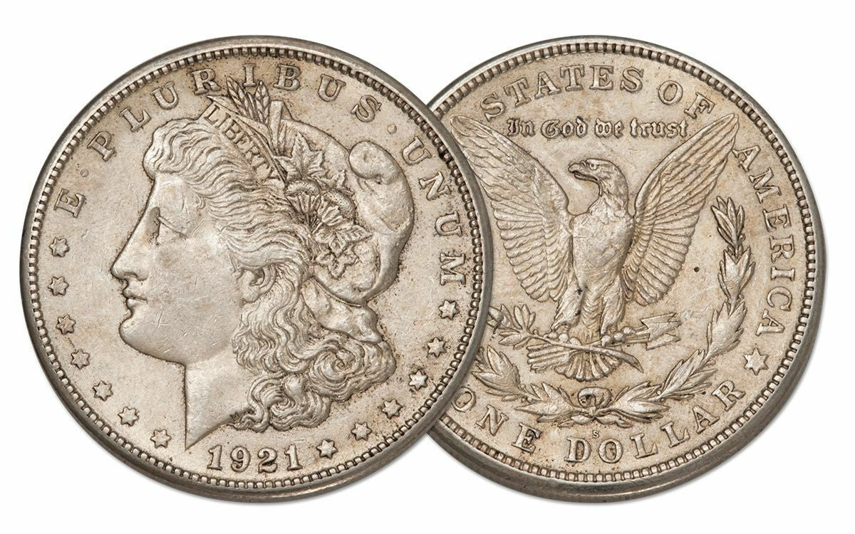 1921 Morgan Silver Dollar - Fine or Better Grade
