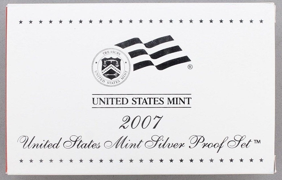 2007 U.S. Mint 14-coin Silver Proof Set - OGP box & COA