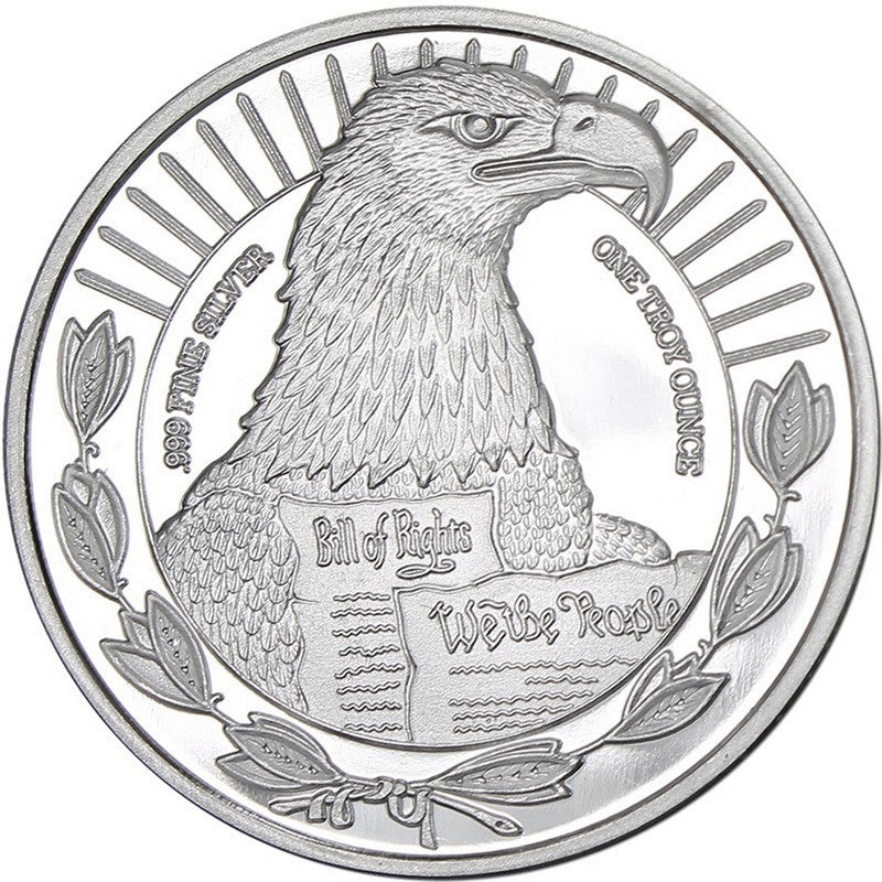 2nd Amendment 1oz .999 Fine Silver Medallion in Air Tite and Display Box