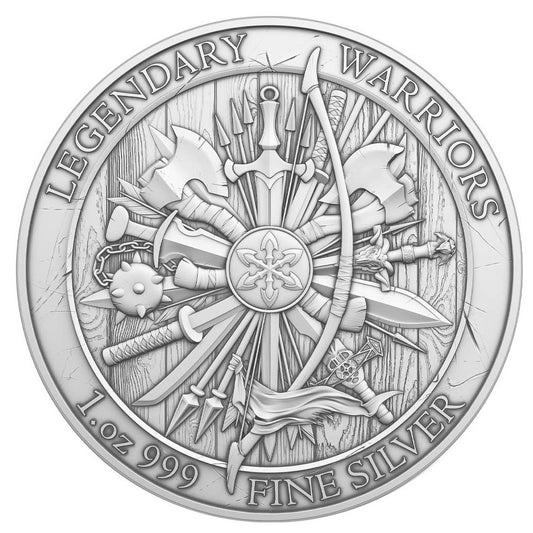 2025 Julius Caesar 1oz .999 Silver Round - Legendary Warriors Series