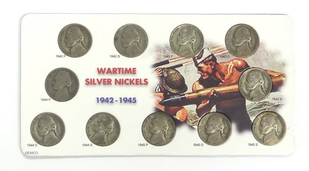 1942 - 1945 Wartime Silver Nickel Set – Smyrnacoin.com