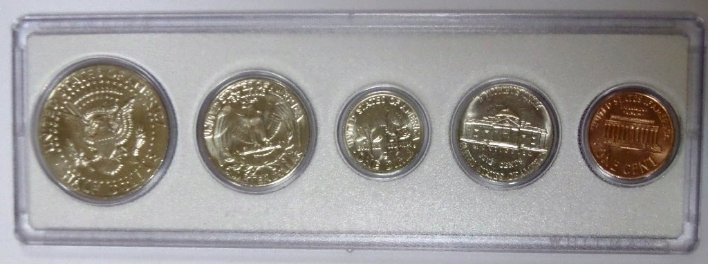 1963 Birth Year Coin Set in American Flag Holder