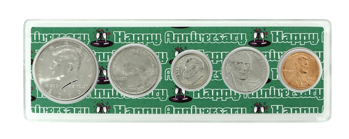 2013 - 9th Anniversary Year Coin Set in Happy Anniversary Holder