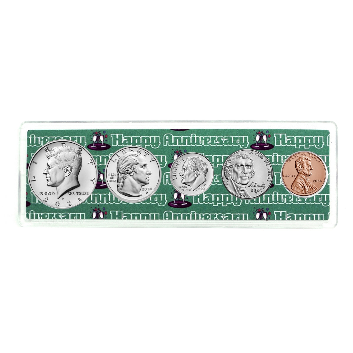 2024 Anniversary Year Coin Set in Happy Anniversary Holder