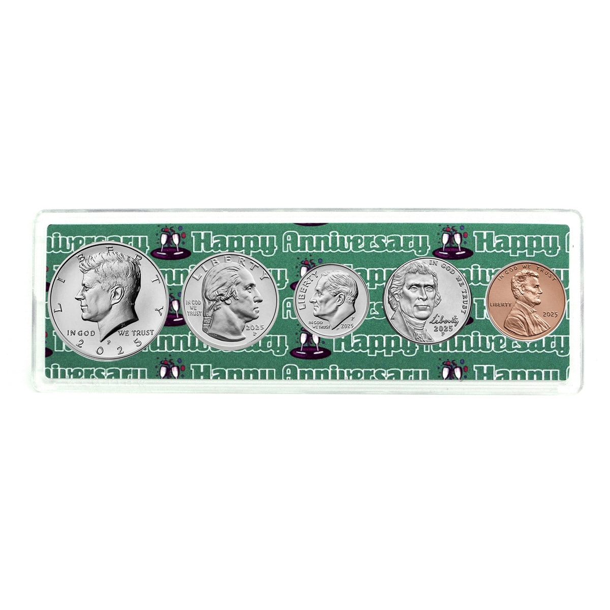 2025 Anniversary Year Coin Set in Happy Anniversary Holder