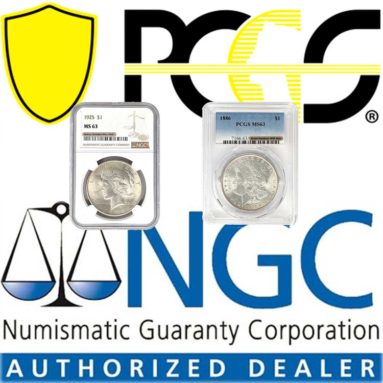NGC and PCGS Graded Coins