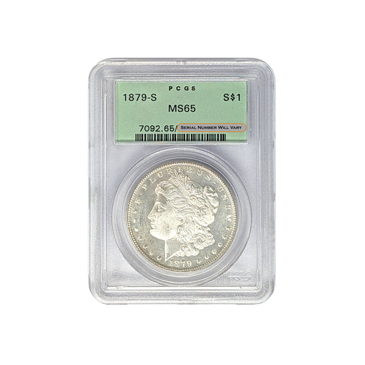 1879 S Morgan Silver Dollar PCGS MS 65 $1 Uncirculated