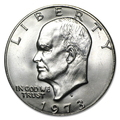 1973 P and D 2-Coin Set BU Uncirculated Eisenhower Dollars