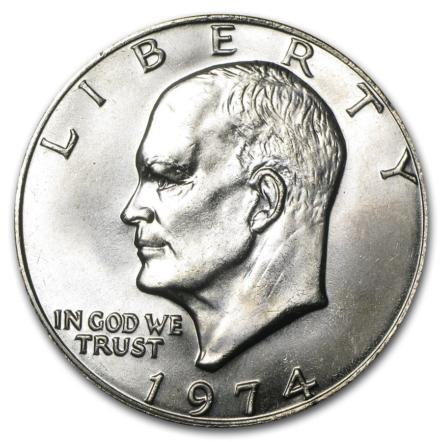 1974 P Eisenhower Dollar - Single Coin - Brilliant Uncirculated
