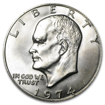 1974 P Eisenhower Dollar - Single Coin - Brilliant Uncirculated