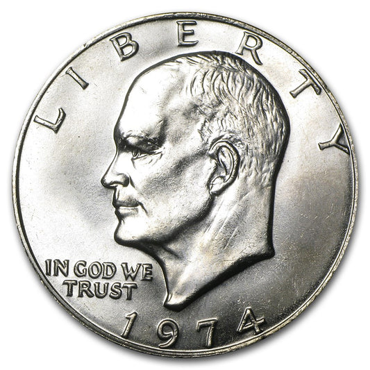 1974 P Eisenhower Dollar - Single Coin - Brilliant Uncirculated