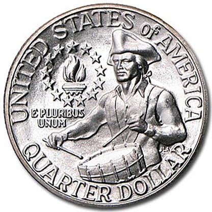2026 D Mint Revolutionary War Quarter & 1976 S Mint 40% Silver Bicentennial Quarter 2-Coin Set