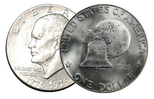 1976 Type 1 Bicentennial Eisenhower Dollar - 2-Coin Set P&D BU