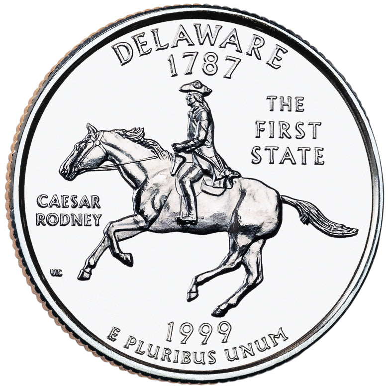 1999-D Delaware State Quarter - 40 Coin Roll