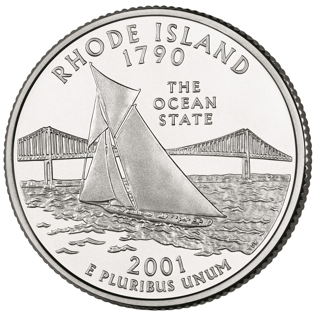 2001-P Rhode Island State Quarter - Roll of 40 Coins