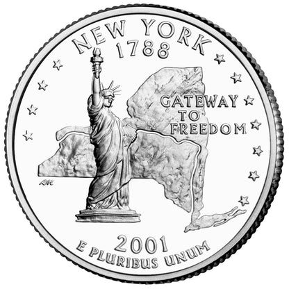 2001-D New York State Quarter - Single Coin BU