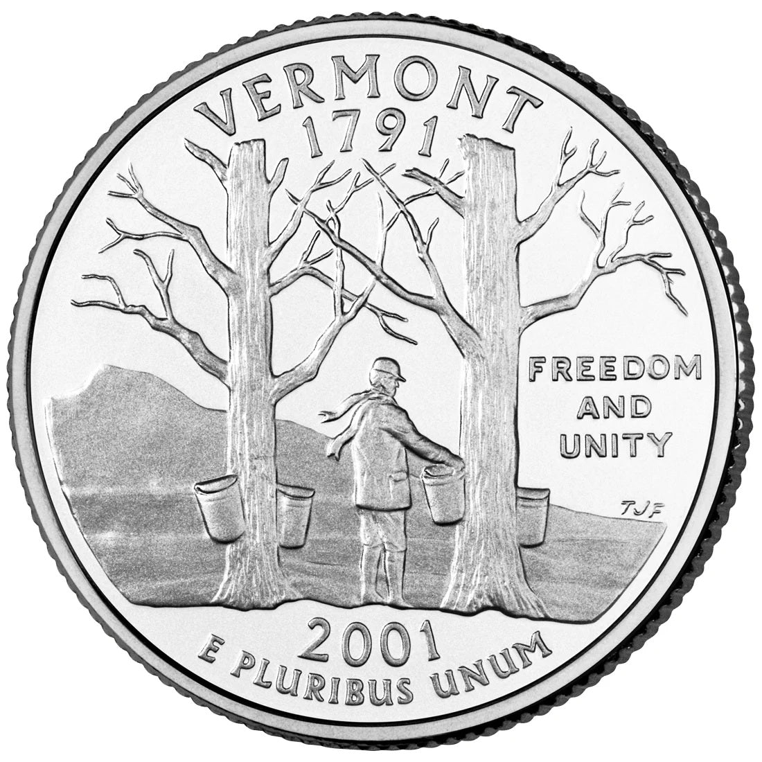 2001-D Vermont State Quarter - Single Coin BU