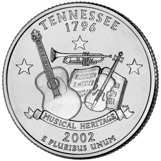2002-D Tennessee State Quarter - Single Coin BU