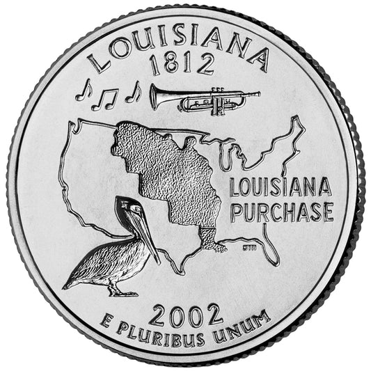 2002-D Louisiana State Quarter - Single Coin