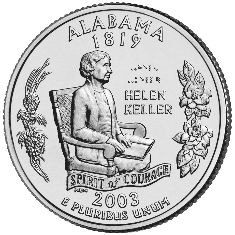 2003-D Alabama State Quarter - Single Coin