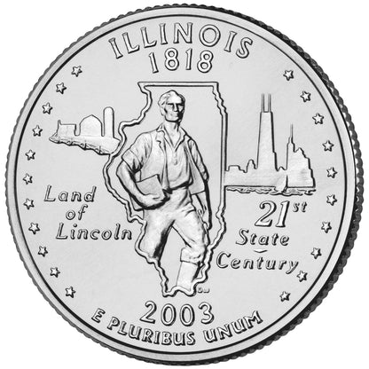 2003-P Illinois State Quarter - Single Coin