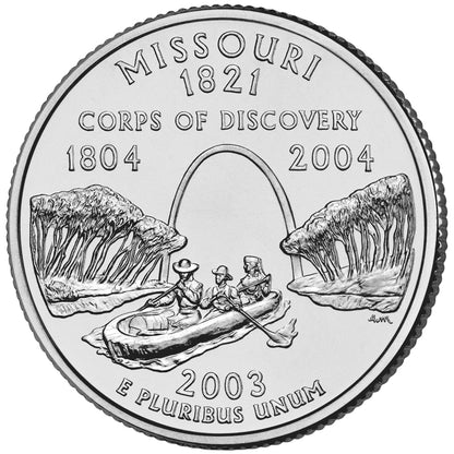 2003-D Missouri State Quarter - 40 Coin Roll