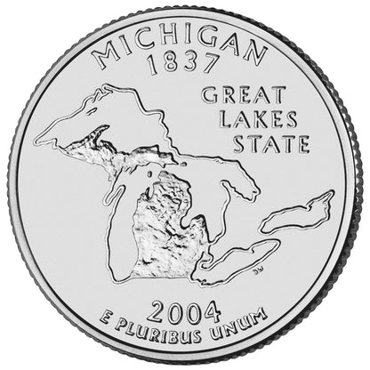 2004-P Michigan State Quarter - Single Coin