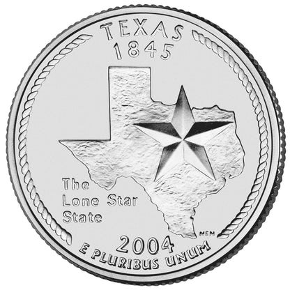 2004-D Texas State Quarter - 40-Coin Roll
