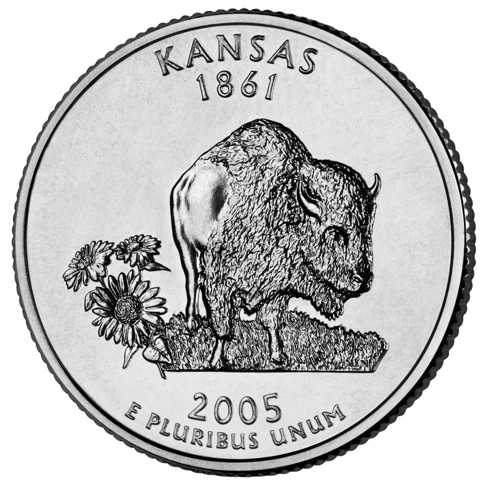 2005-P Kansas State Quarter - Single Coin