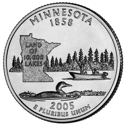 2005-P Minnesota State Quarter - Single Coin