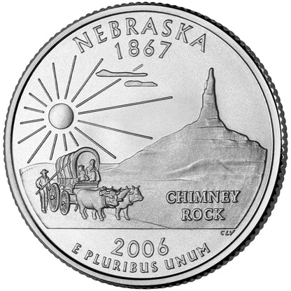 2006-D Nebraska State Quarter - 40 Coin Roll