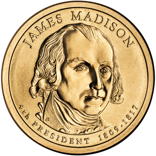 2007 James Madison Presidential Dollar - Single Coin