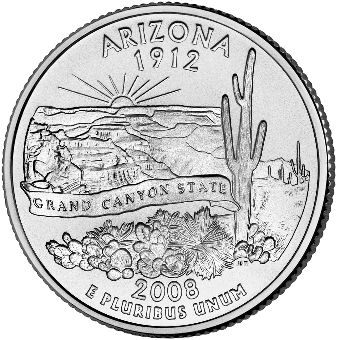 2008-P Arizona State Quarter - Single Coin