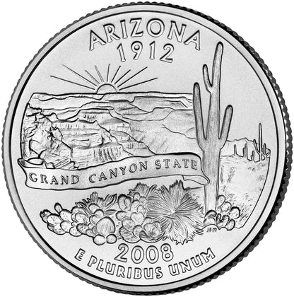 2008-P Arizona State Quarter - Single Coin