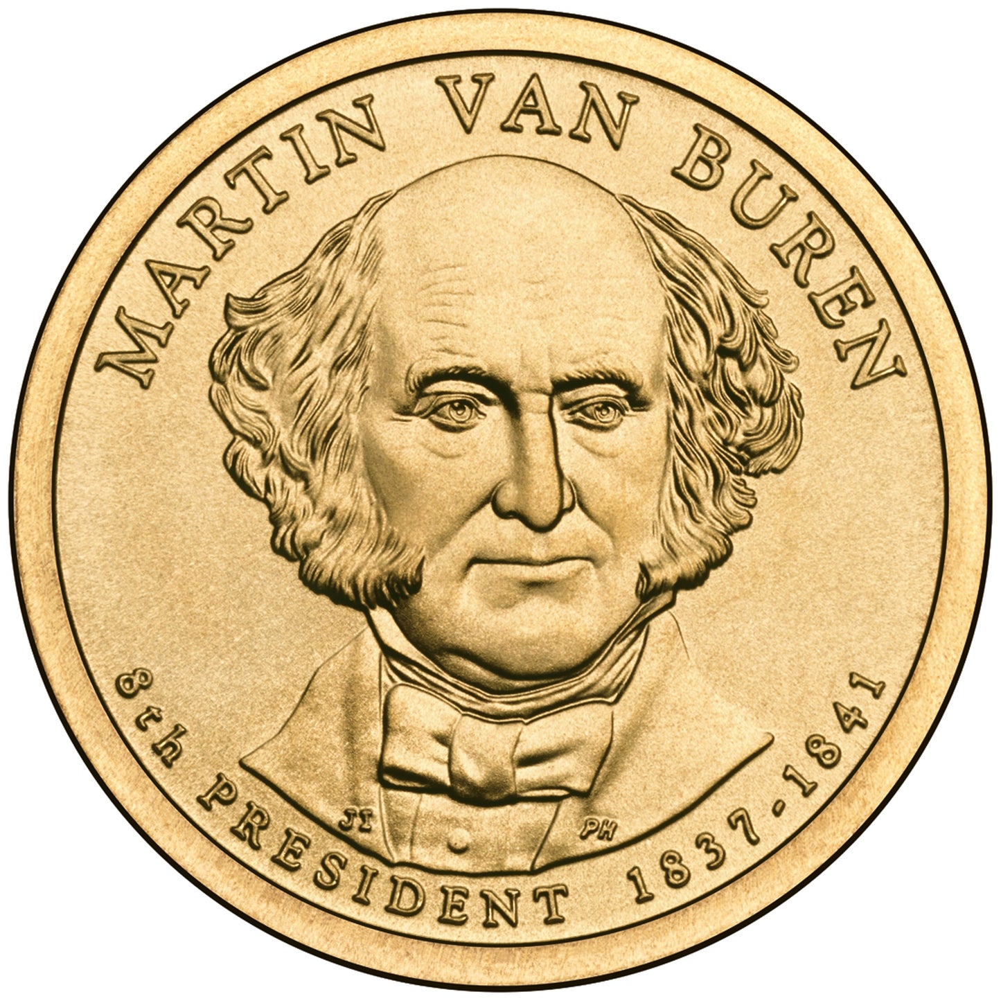 2008 Martin Van Buren Presidential Dollar - Single Coin