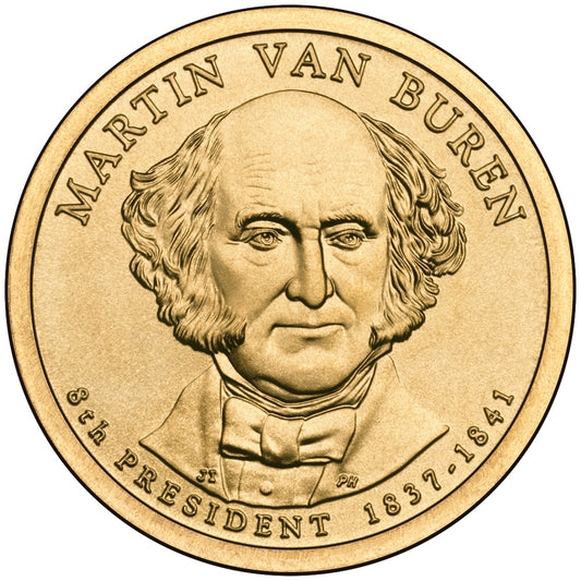 2008 Martin Van Buren Presidential Dollar - Single Coin