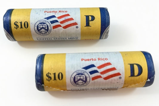 2009 P, D Puerto Rico Territory Quarter - Roll of 40 Coins in US Mint Wrapping