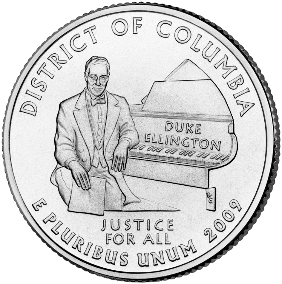 2009-D District of Columbia Quarter - 40 Coin Roll