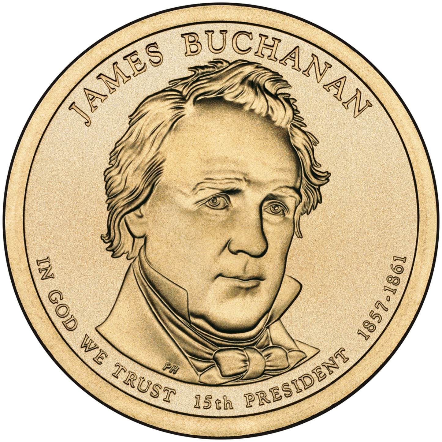 2010 James Buchanan Presidential Dollar - Single Coin