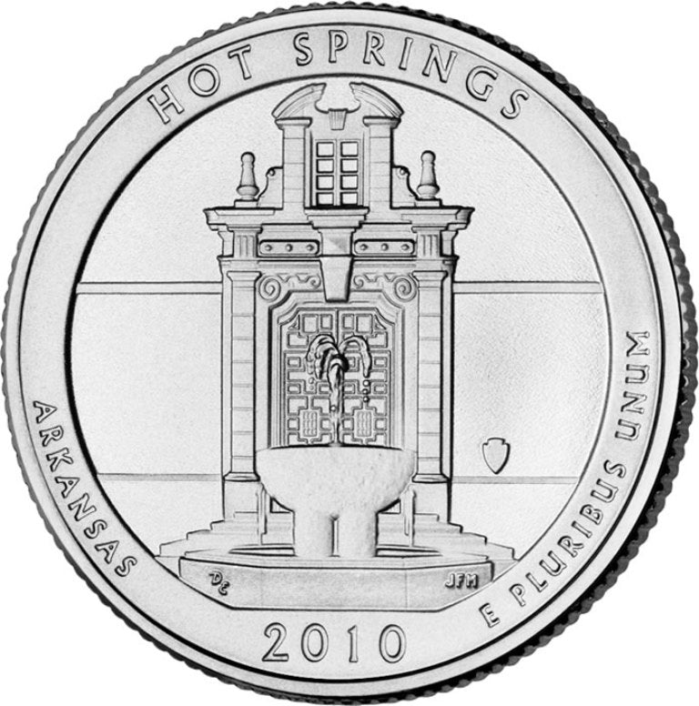 2010-P Hot Springs National Park Quarter - Single Coin