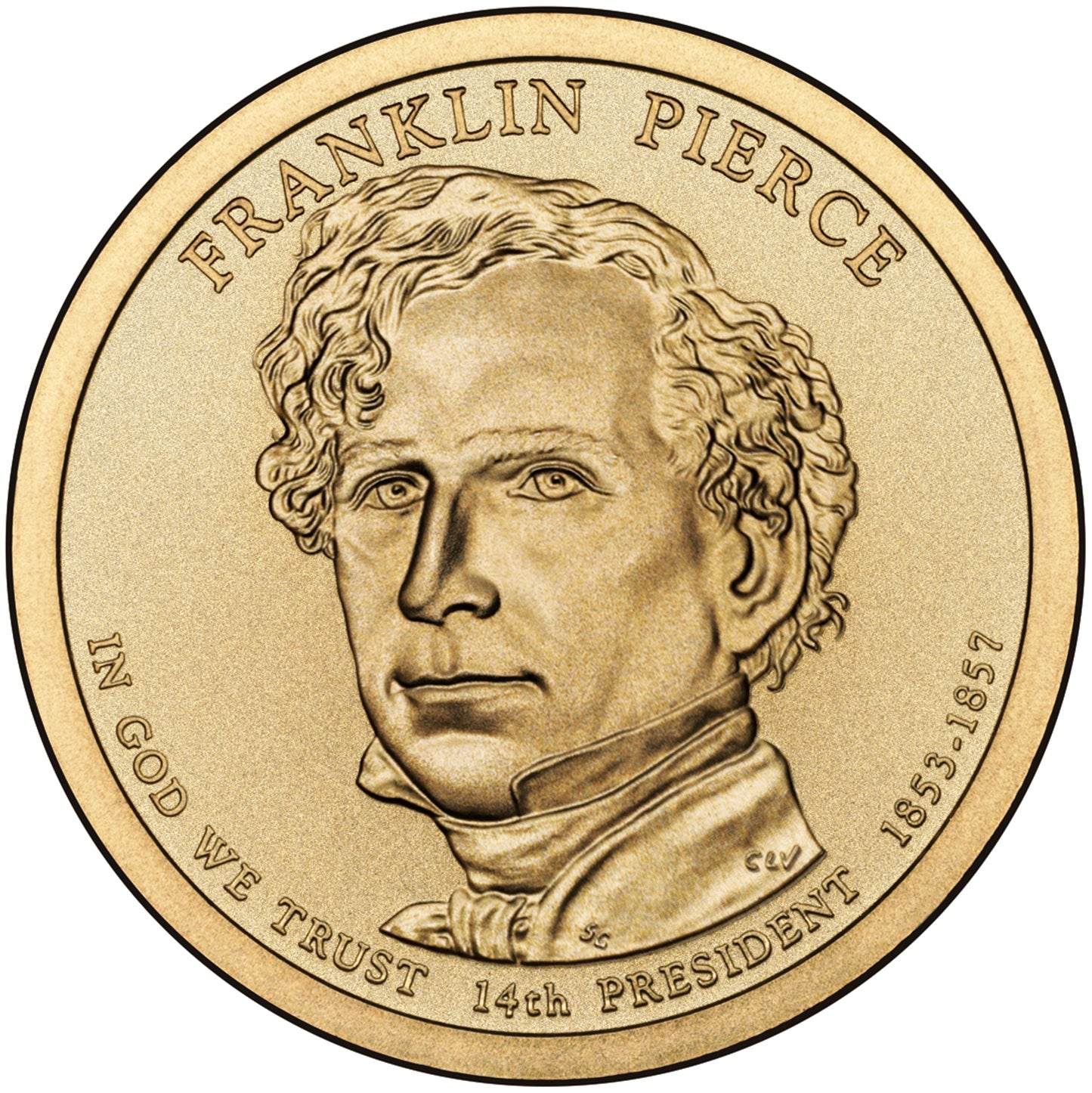 2010 Franklin Pierce Presidential Dollar - Single Coin