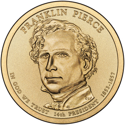 2010 Franklin Pierce Presidential Dollar - Single Coin