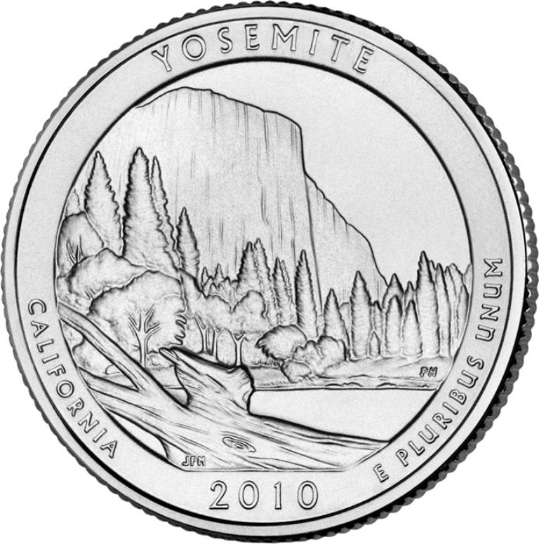 2010-P Yosemite National Park Quarter - Single Coin
