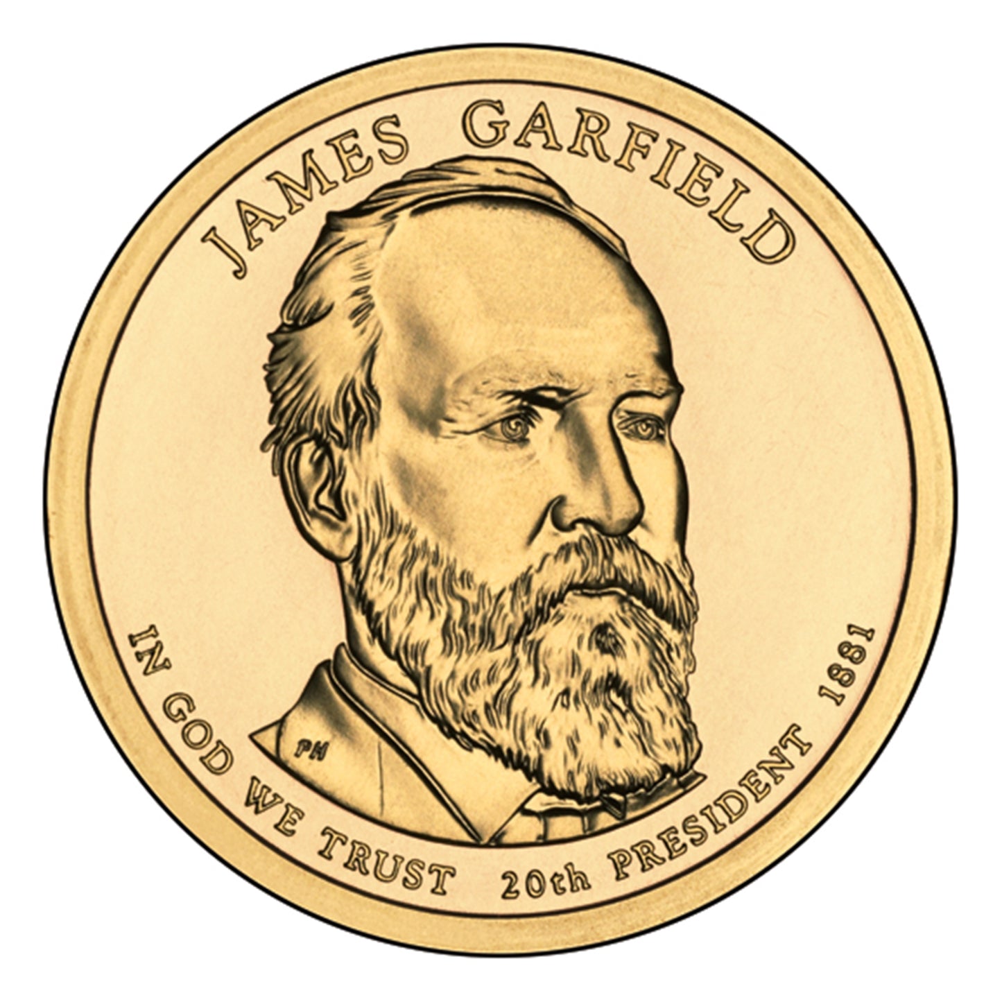 2011 James Garfield Presidential Dollar - Single Coin