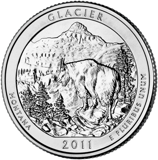 2011-P Glacier National Park Quarter - Single Coin