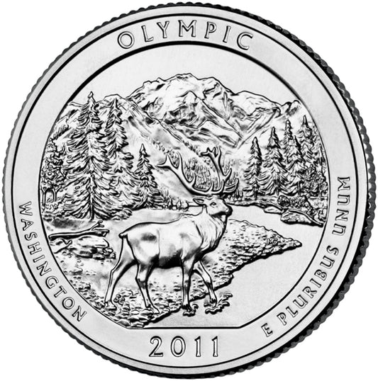 2011-P Olympic National Park Quarter - Single Coin