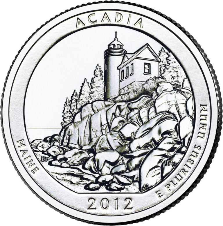 2012-P Acadia National Park Quarter - Single Coin