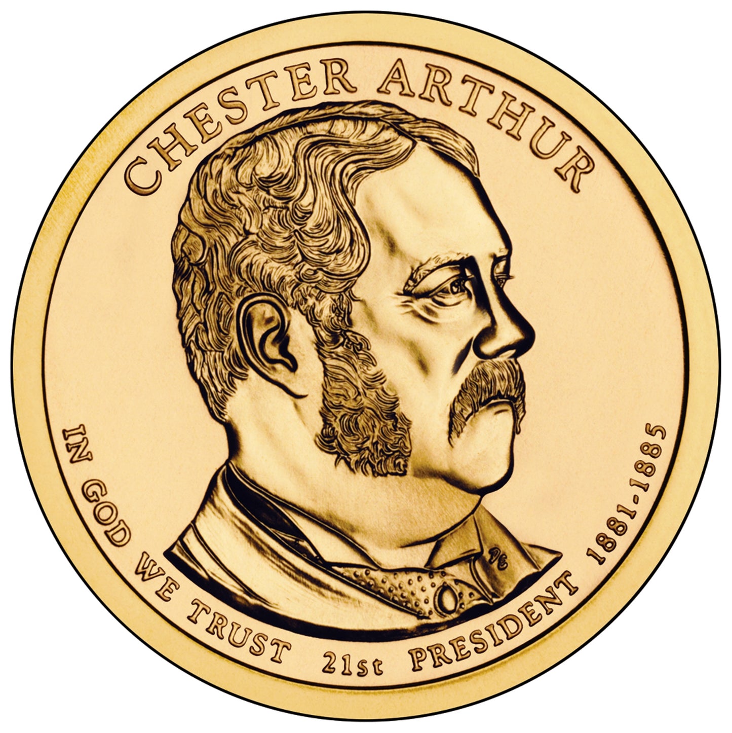 2012 Chester A. Arthur Presidential Dollar - Single Coin