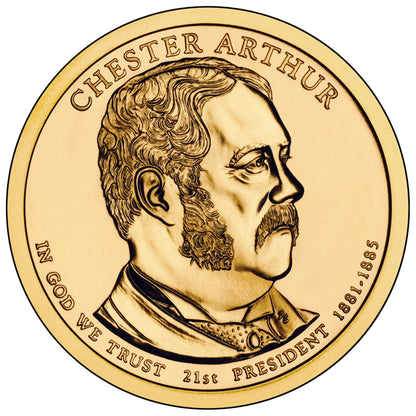 2012 Chester A. Arthur Presidential Dollar - Single Coin