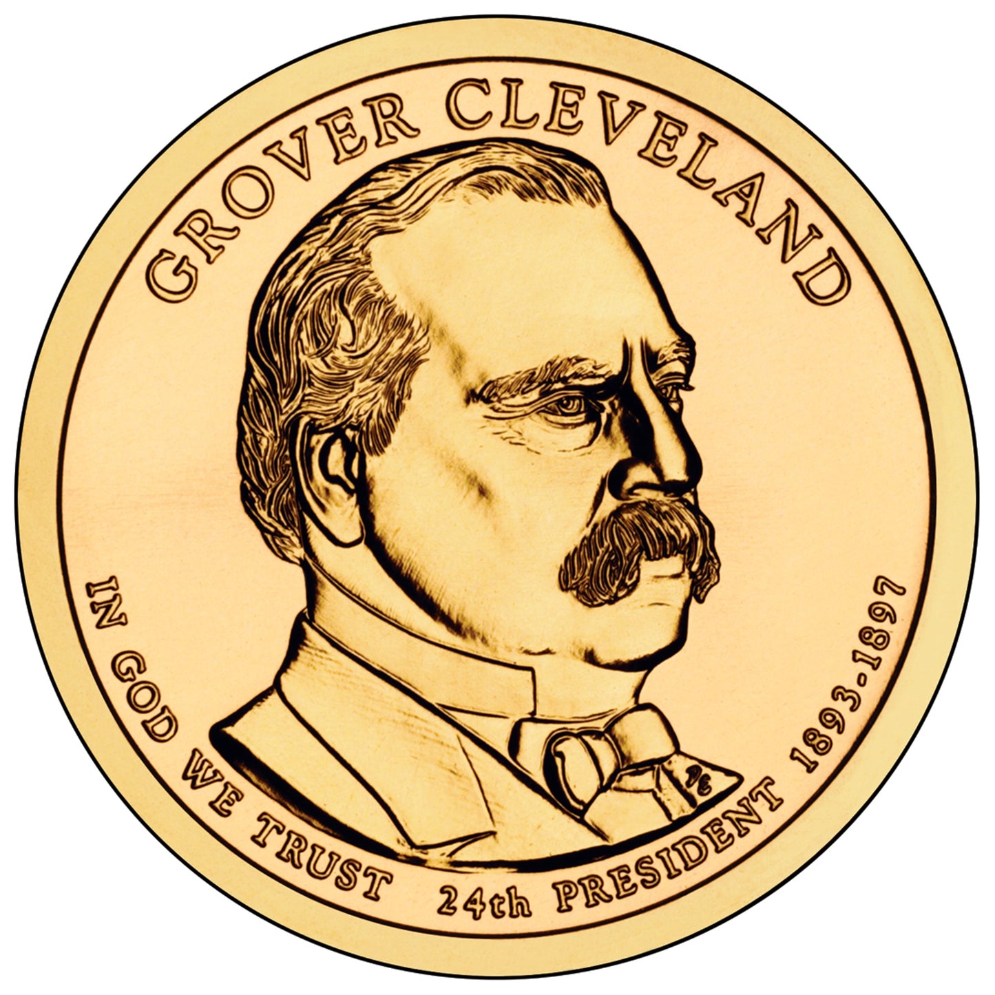 2012 Grover Cleveland 2nd Term Presidential Dollar - Single Coin